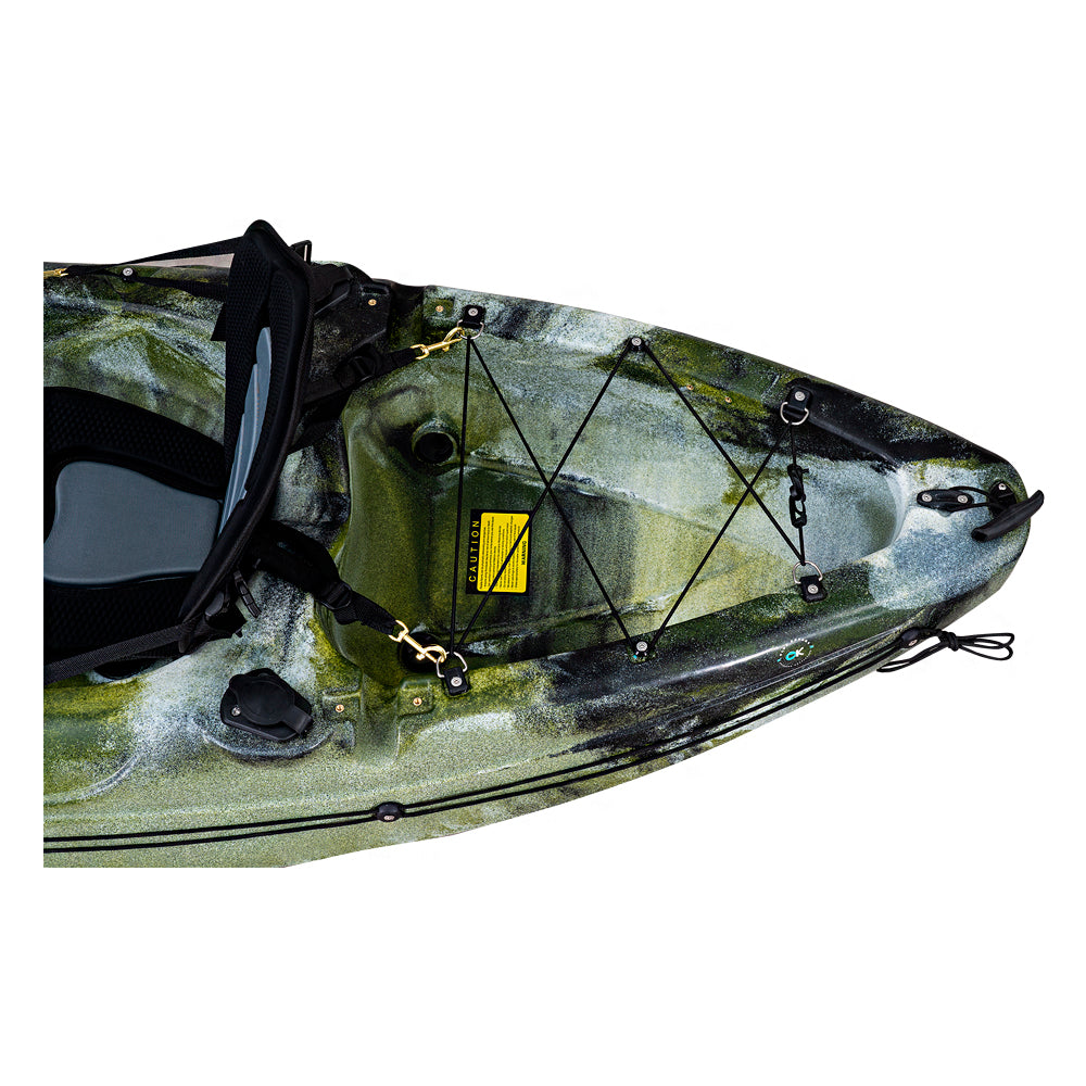 Dark Green White and Black Kayak for Sale - the Green Machine TGM10