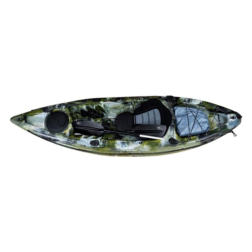 Dark Green White and Black Kayak for Sale - the Green Machine TGM10