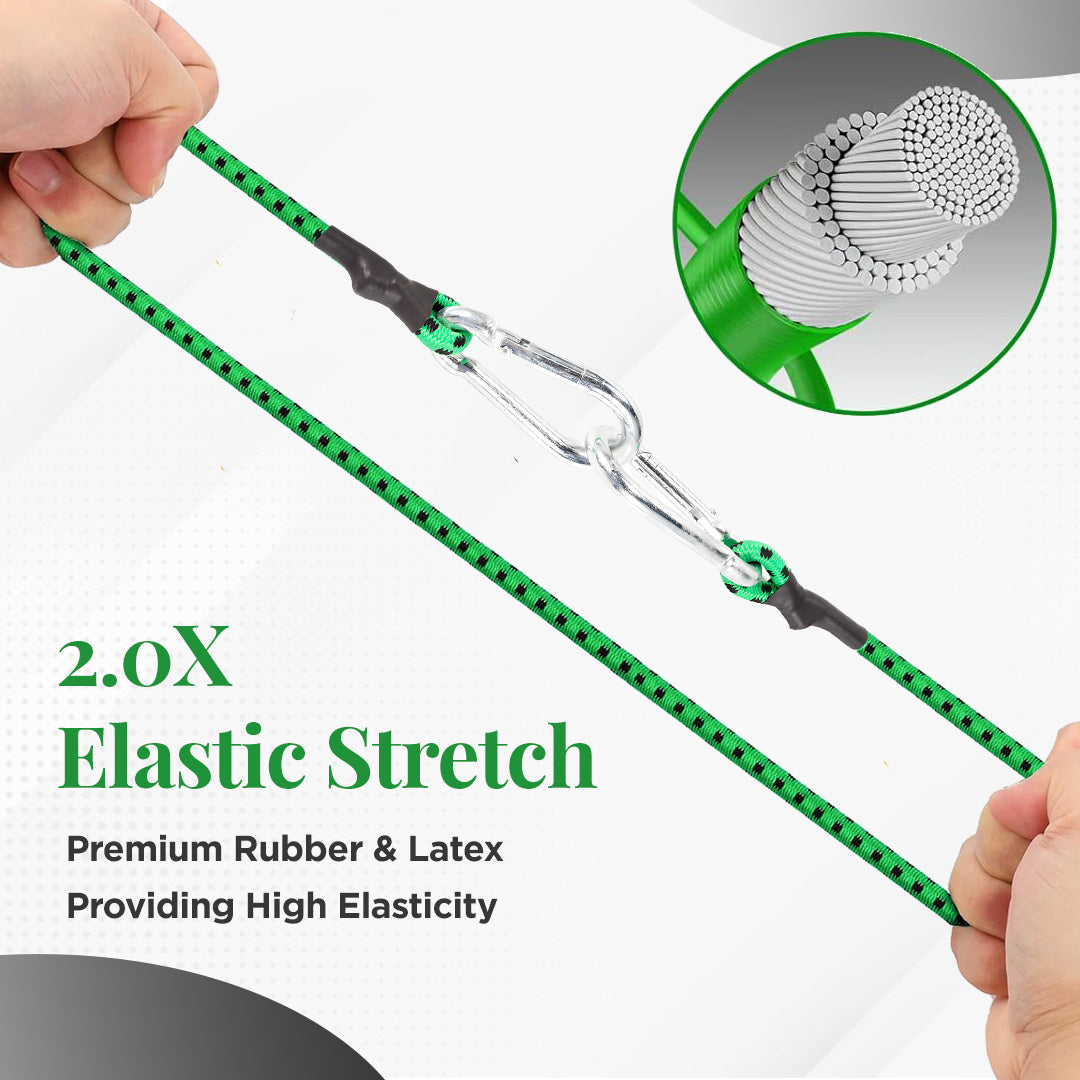 High Strength carabiner hooks Bungee cords