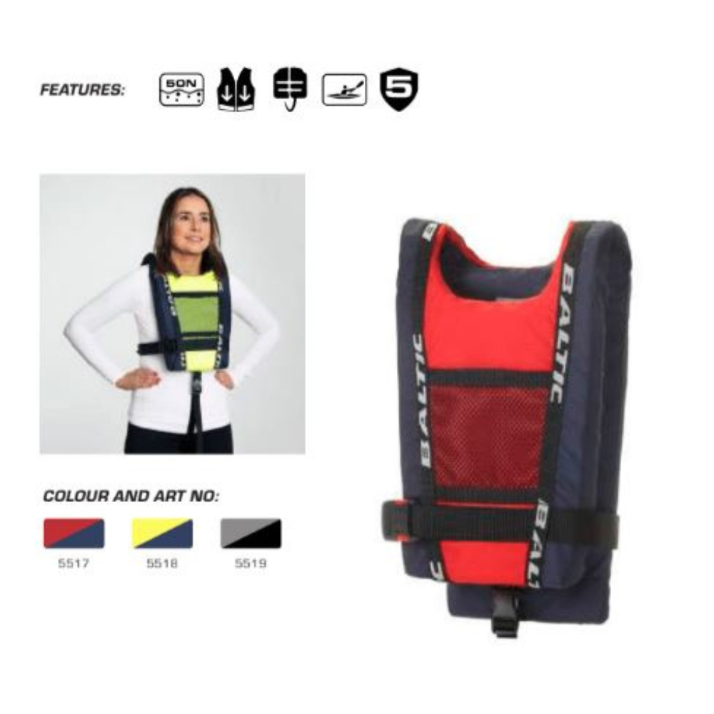 The Navy and Red Baltic Canoe Buoyancy Aid (One Size Fits all Adults)