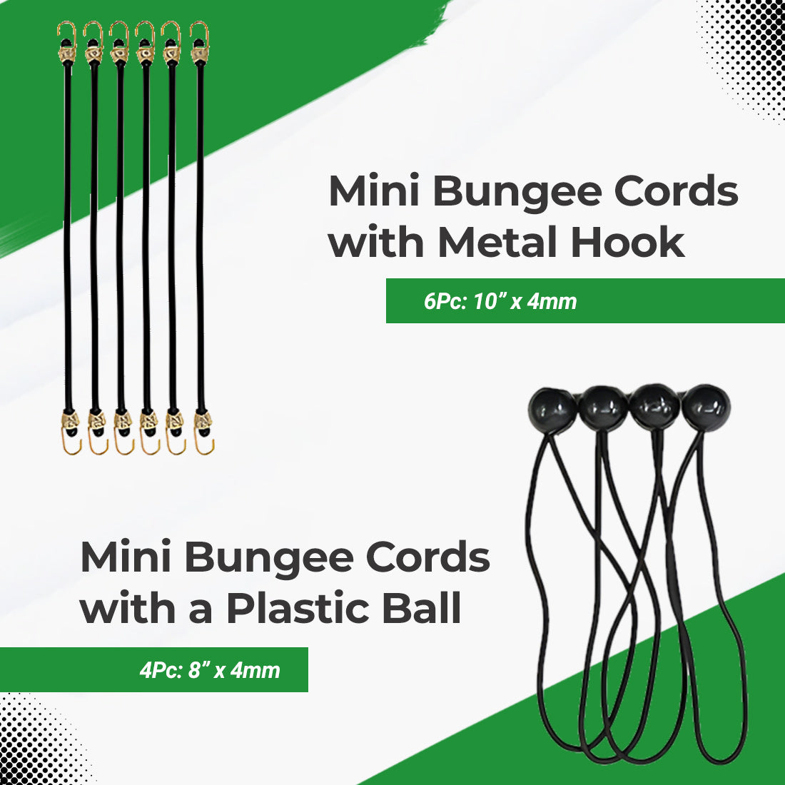 Bungee cord set kayak strap down