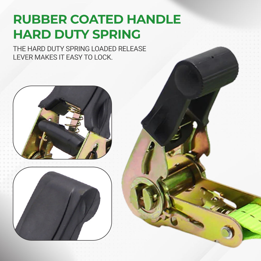 strong Green Ratchet Straps