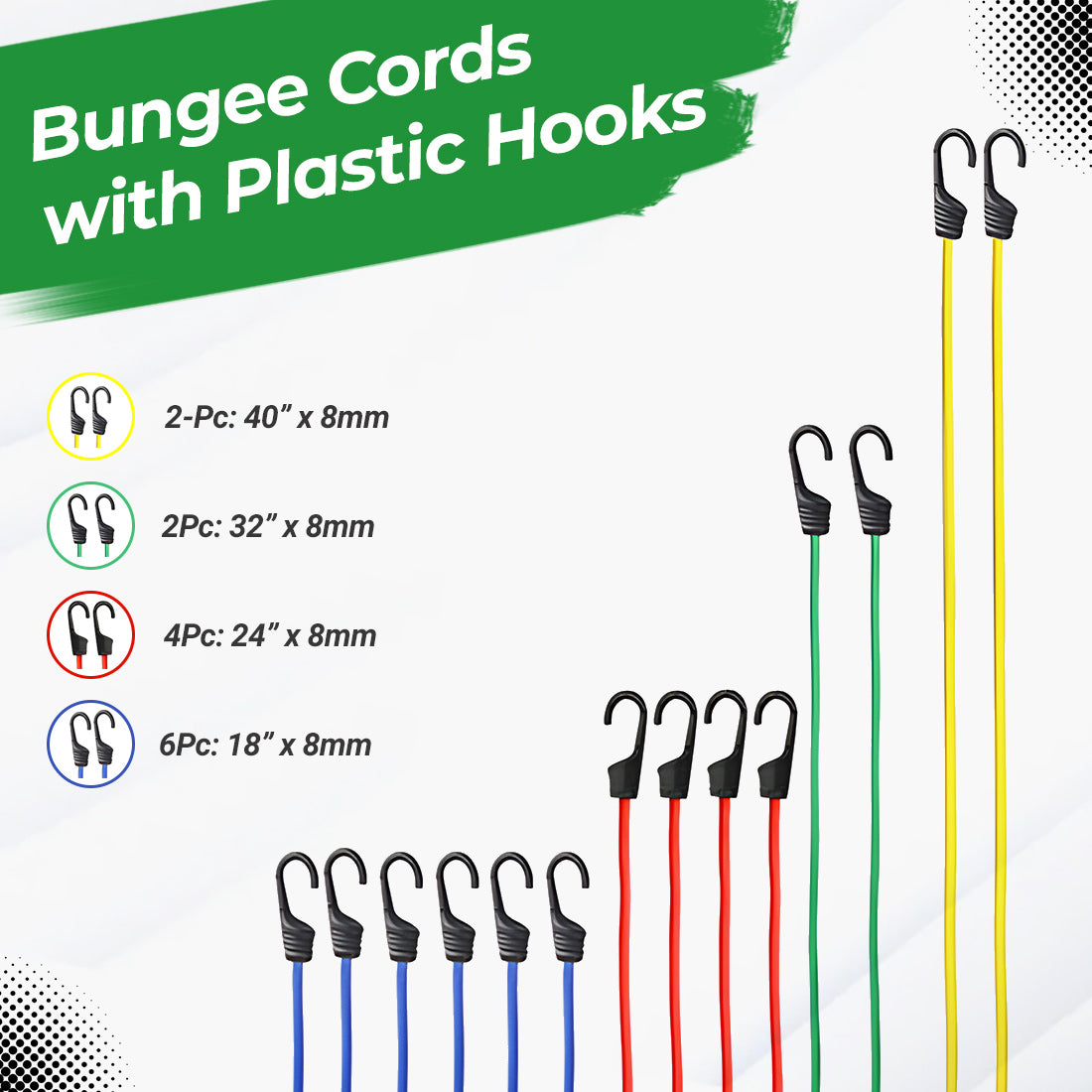 Bungee cord set club kayaks