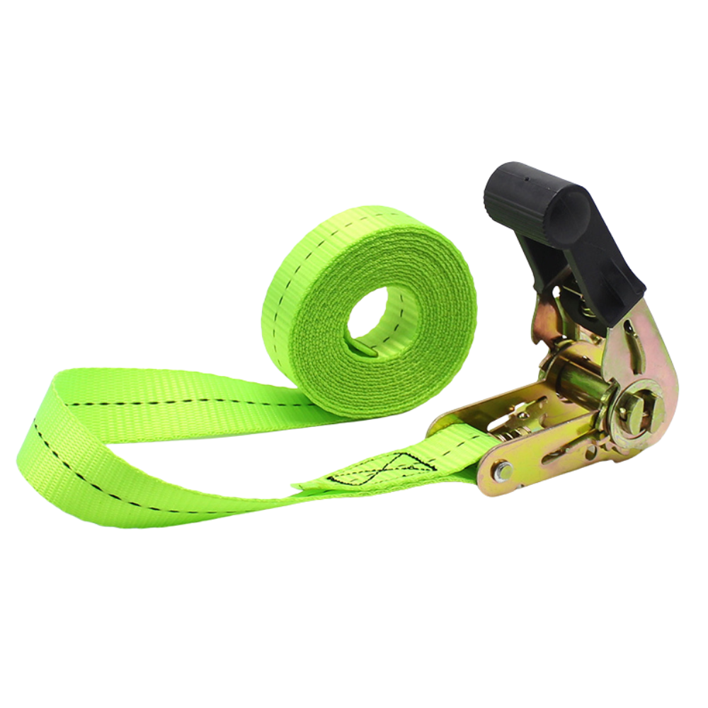 Club Kayaks Premium Green Ratchet Tie-Down Straps - 5m - Pack of Two